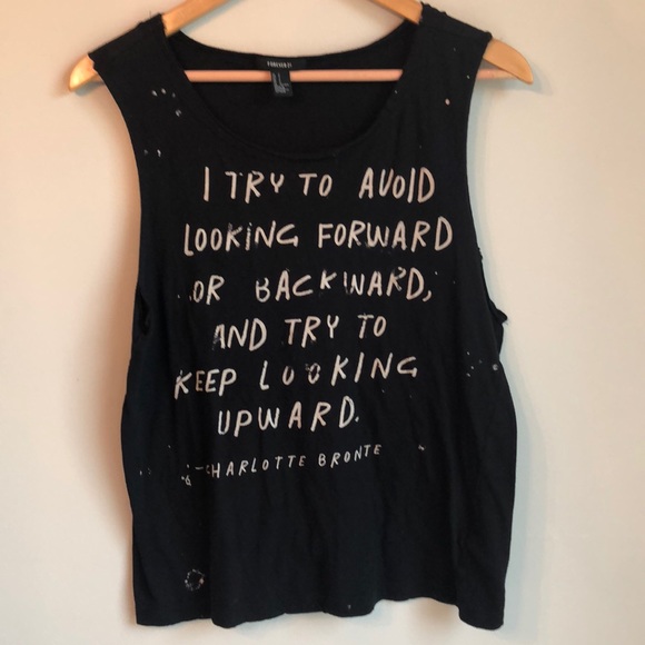 Forever 21 Tops - Forever 21 distressed graphic tank size small